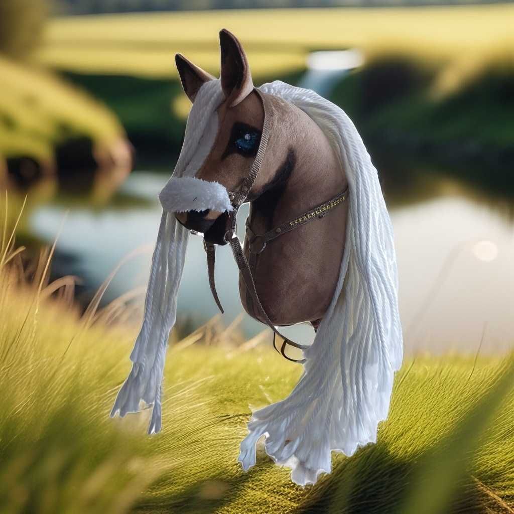 Hobby horse /koń na kiju ,oglowie ,napierśnik-format pomiedzy a4 -a3