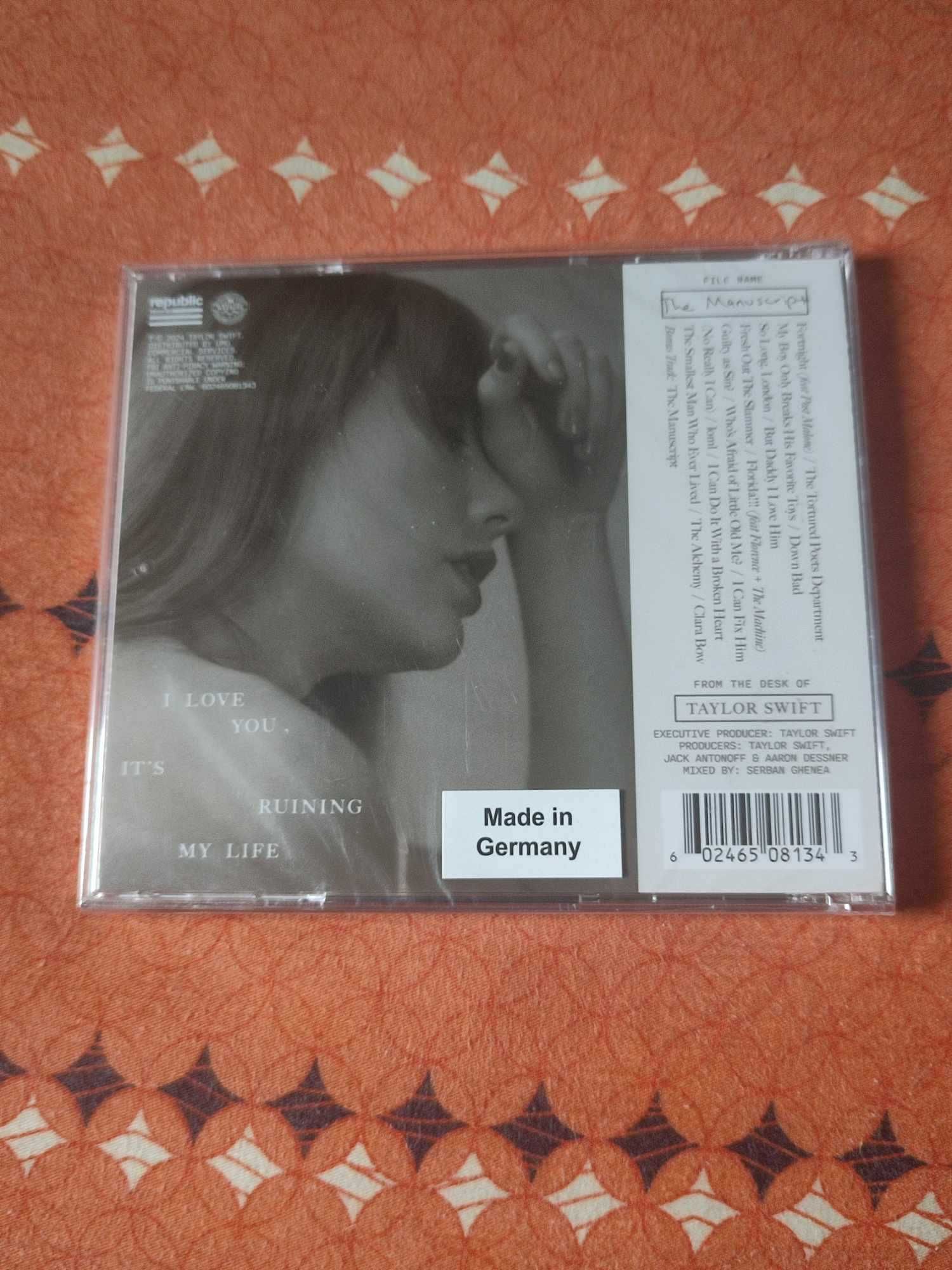 Płyta CD Ttpd Taylor Swift zafoliowana