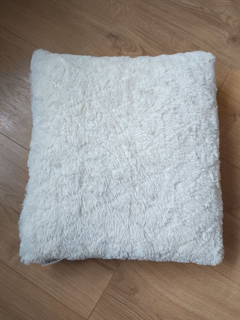 Poduszka ozdobna biała 45x45