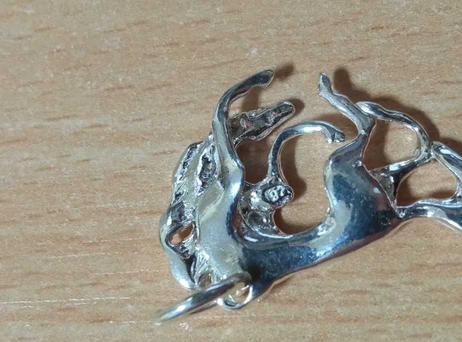 Srebrna zawieszka koń Srebrny wisiorek koń Rodeo Srebro 925 Biżuteria