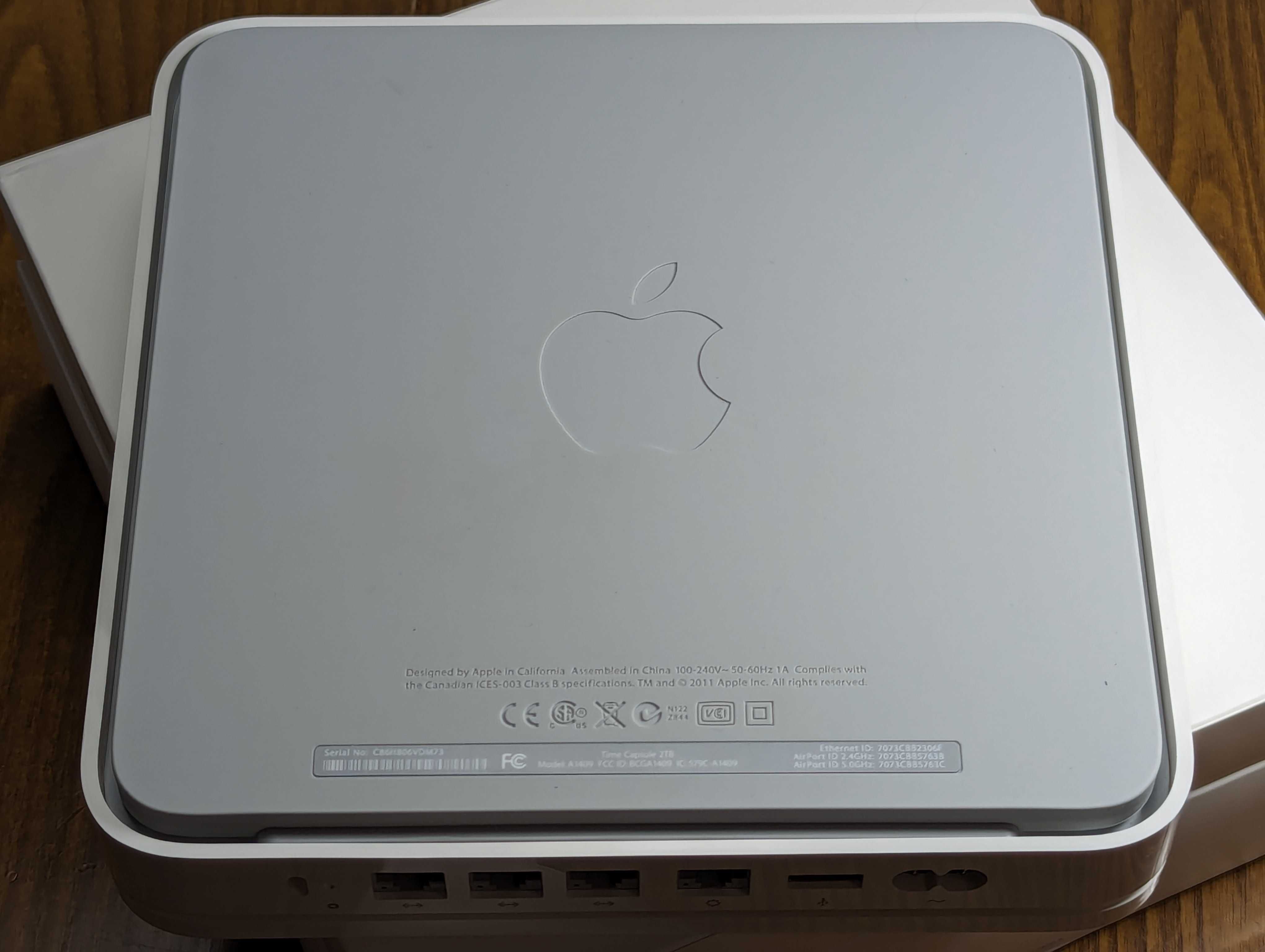 Роутер WiFi Apple AirPort Time Capsule A1409 HDD 2tb не урезан NAS США