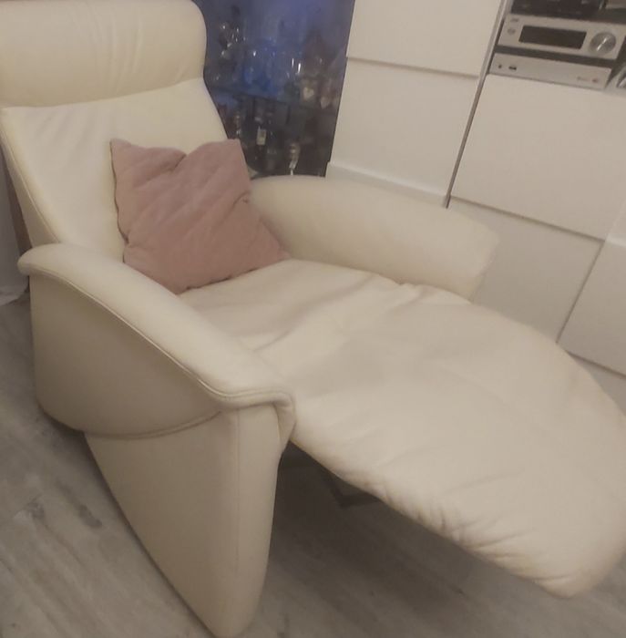 Skóra naturalna 2 fotele i sofa