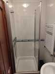 Cabine de duche 2x portas e porta com dobradiças para banheira
