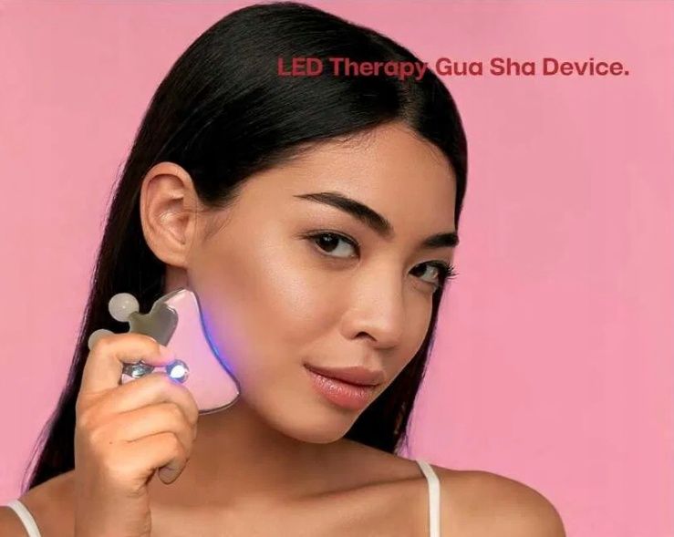 Jade Roller i urządzenie Gua Sha, Narzędzia do twarzy Gua Sha 4 w 1