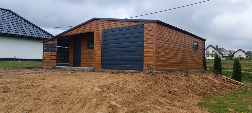 Garaz blaszak 6x6 Drewnopodobny