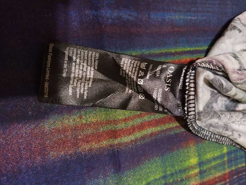 Яркая летняя легкая Asos майка для беременной трапеция