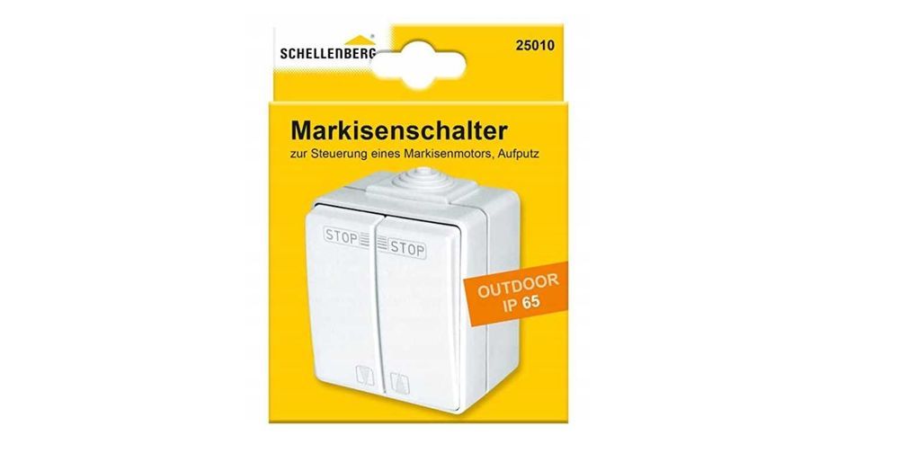 Wyłącznik podwójny Schellenberg biały 25010