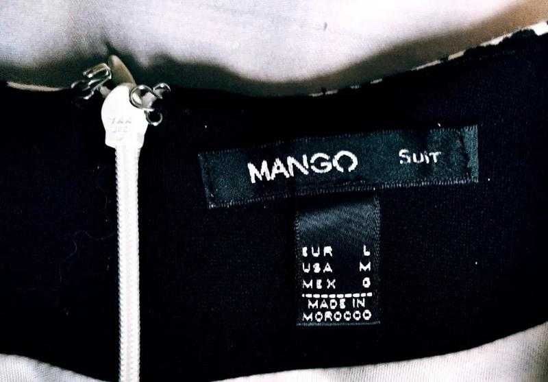 Святкове плаття, сукня mango, платье нарядное черно-белое