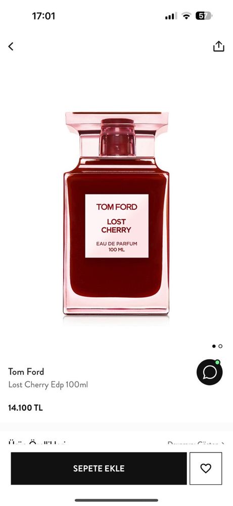 Tom Ford lost chery