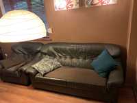 Skórzany zestaw: sofa i fotel Ikea