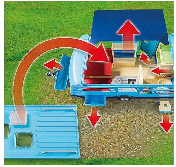 Playmobil Auto z przyczepą kampingową