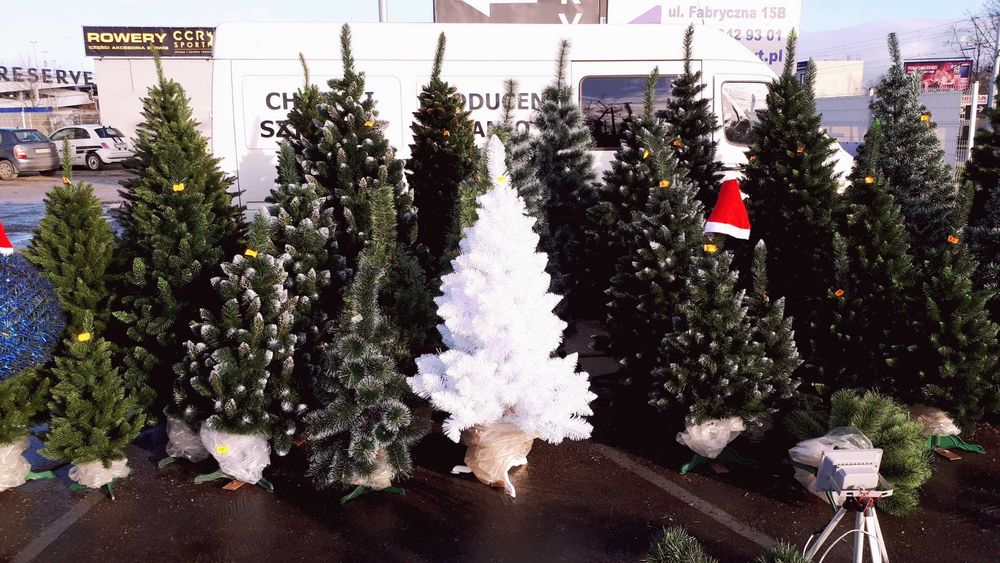 choinka sztuczna ŚWIERK KOLOR polski producent stoisko OKAZJA
