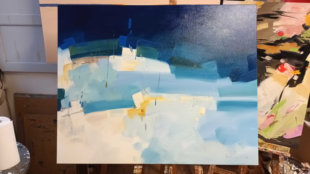 Quadro "Abstracto " 100x80cm, óleo sobre tela