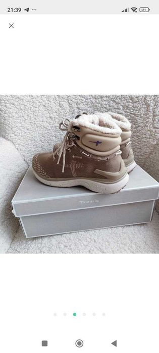 Черевики Tamaris, натуральна шкіра ,38 розмір