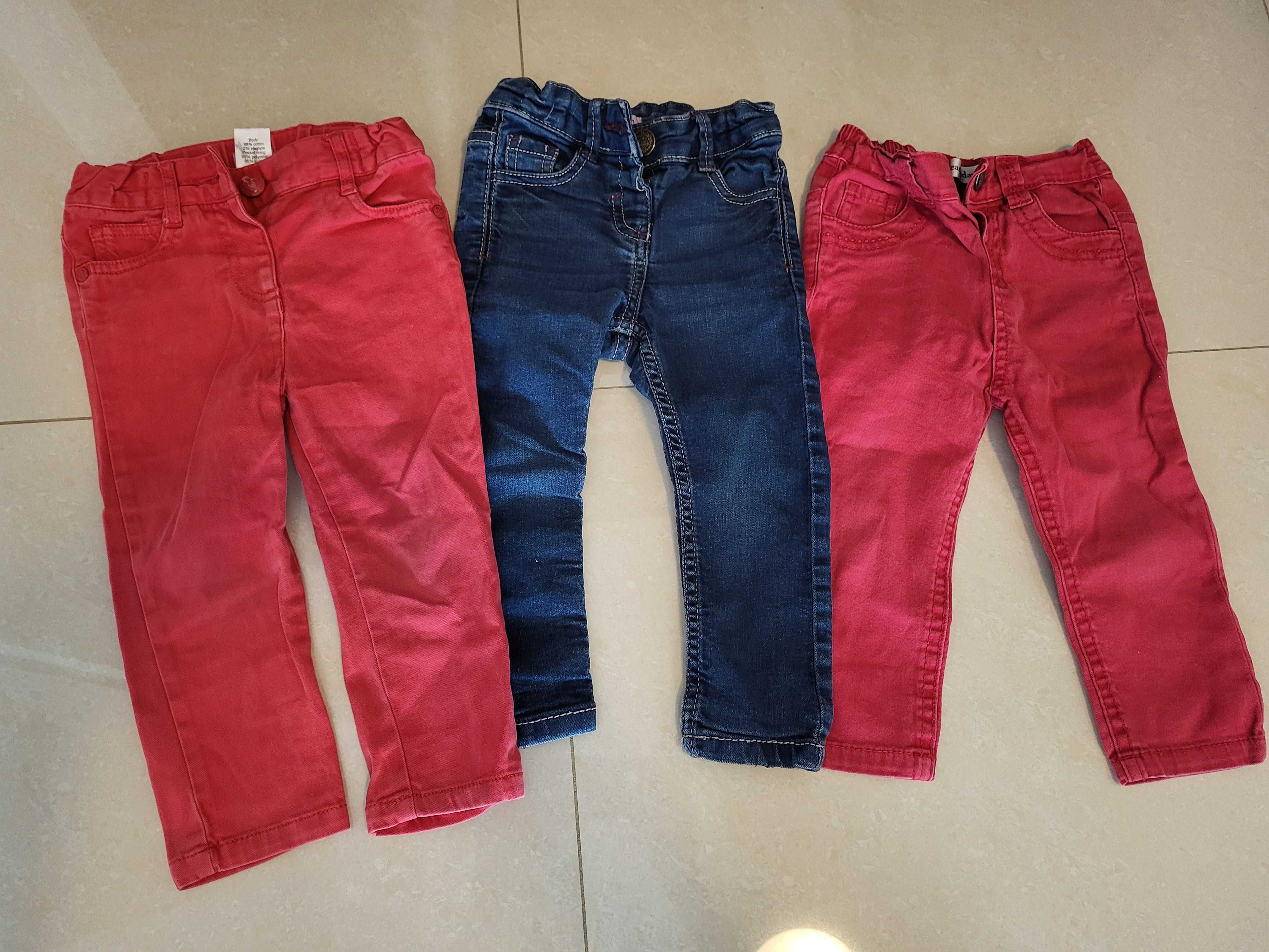 Jeansy dla dziecka 3 pary spodnie dla dziecka