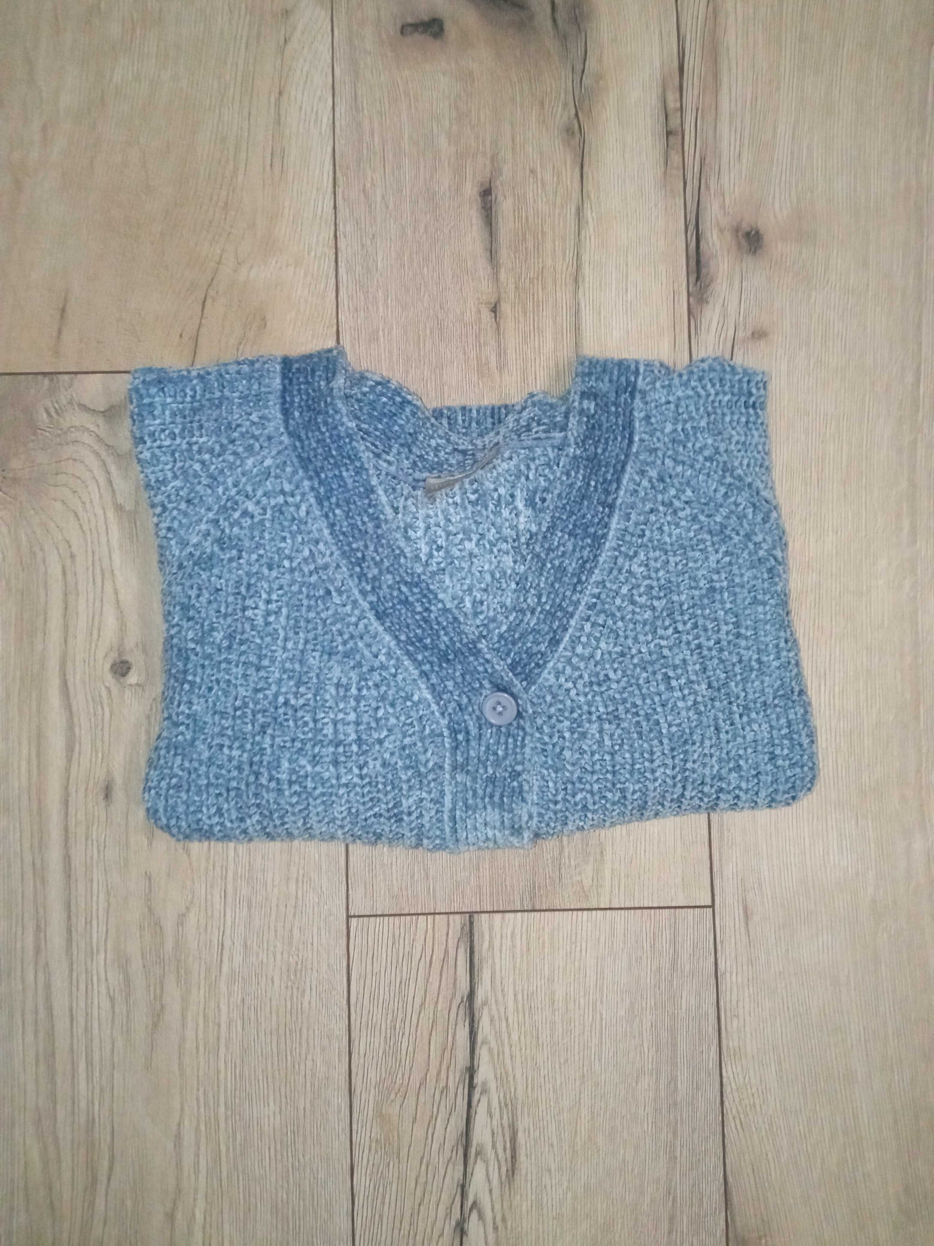 Piękny niebieski sweterek r 158/162