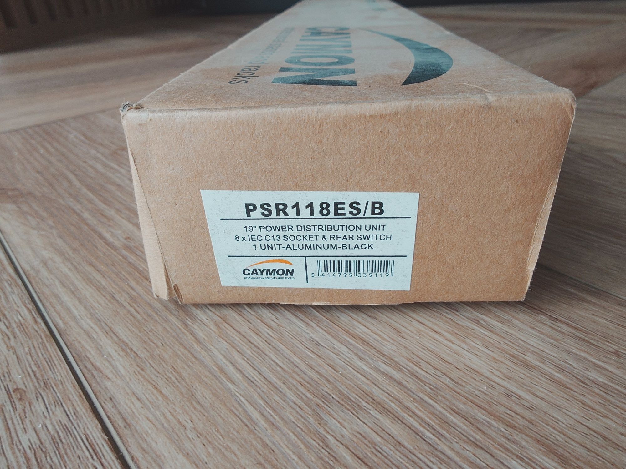 CAYMON PSR118ES/B Listwa zasilająca 19" – 8 gniazd IEC C13 Rack