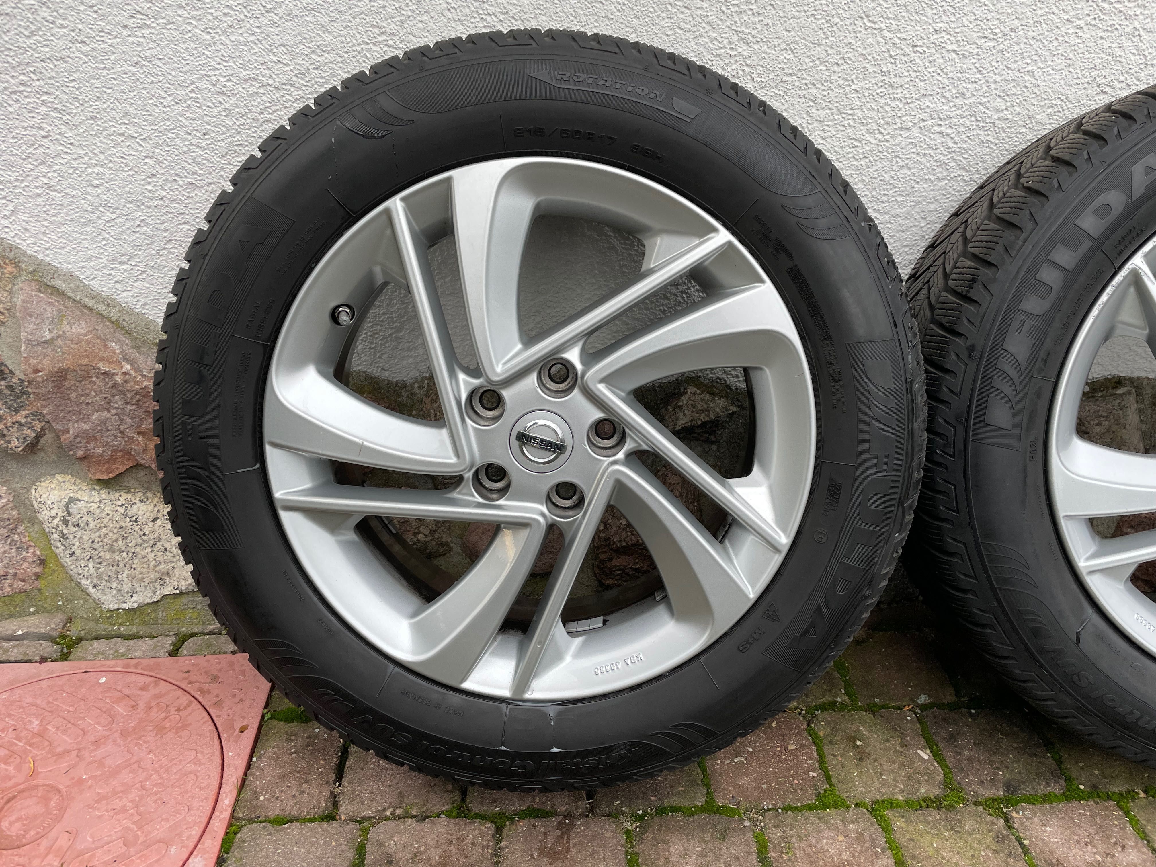 Koła felgi Nissan Qashqai Renault Koleos 5x114,3 zima 215/60/17