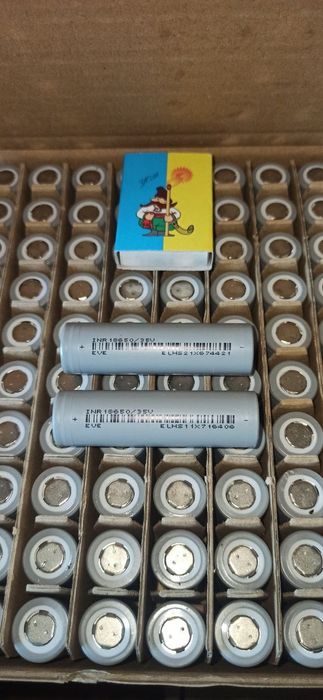Акумулятори 18650 EVE 35V 3500mah 1000циклів павербанк перепаковки АКБ