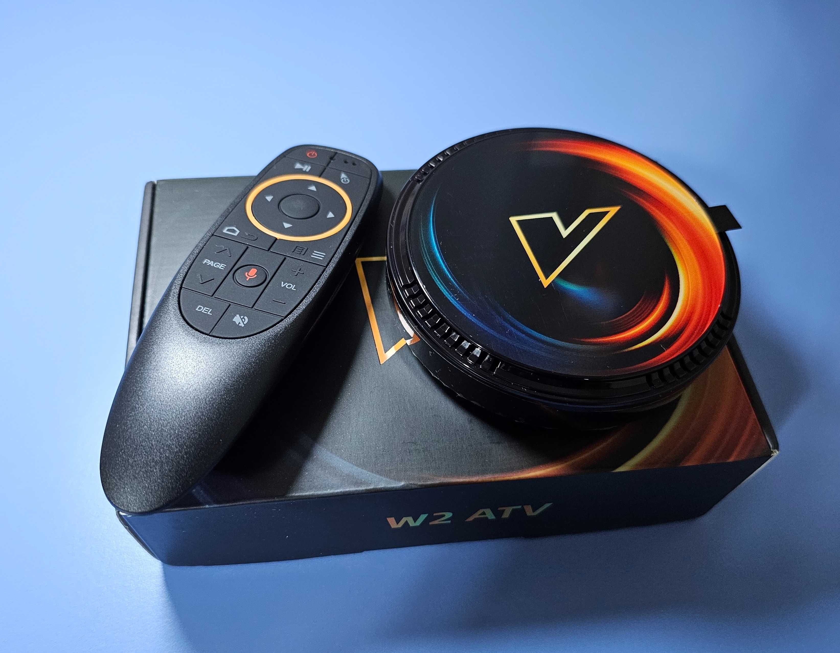 Smart TV приставка Vontar W2 4/32GB Android TV +G10S Голос+Аеро пульт