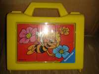 Pszczółka Maja klocki z bajką , układanka dla maluszka w walizeczce