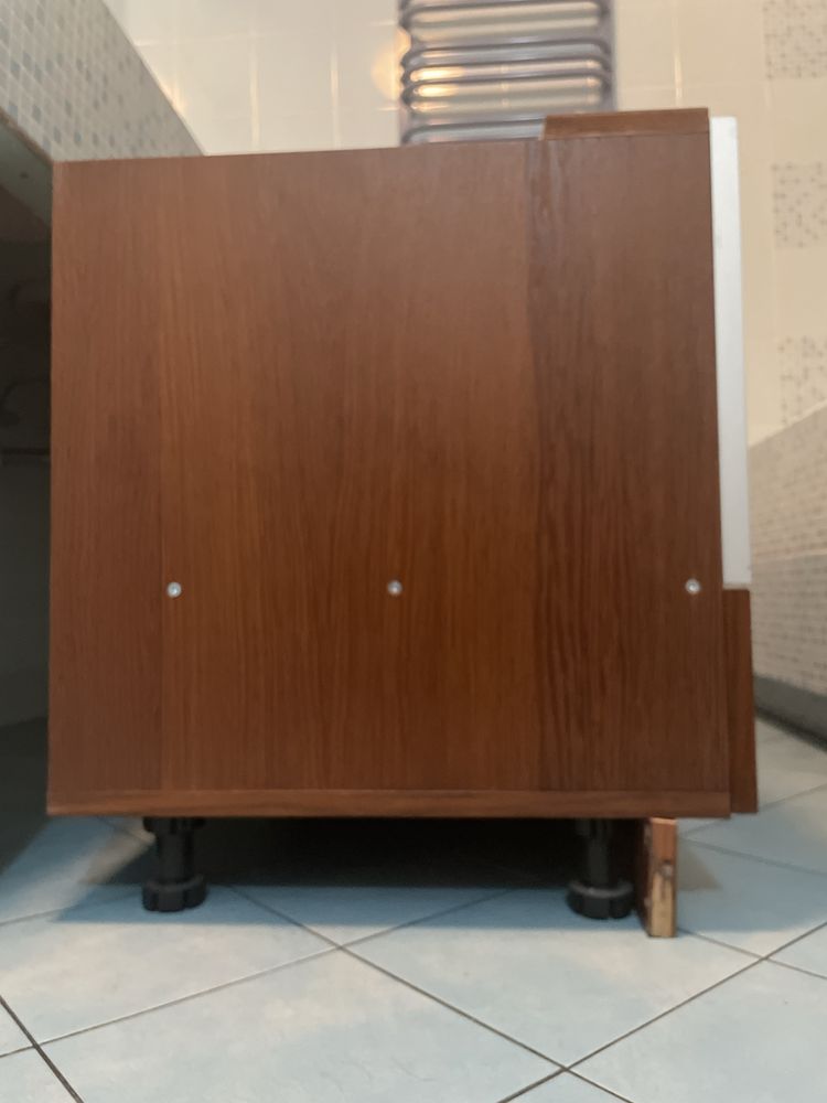 Szafka podblatowalazienkowa drewniana na dwie umywalki