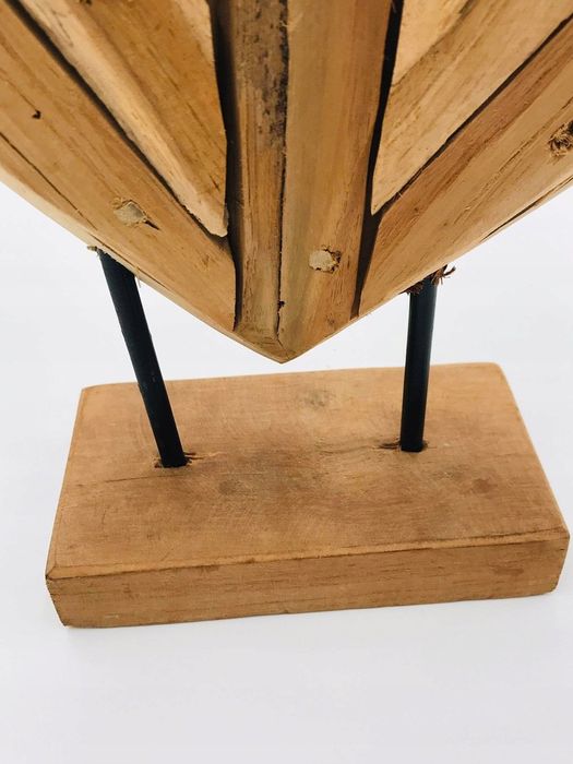 Armada Dekoracja Serce naturalne drewno