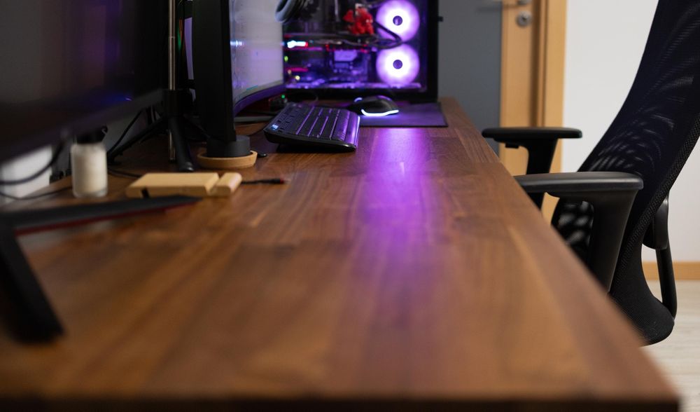 Secretária Nogueira + Cadeira escritório