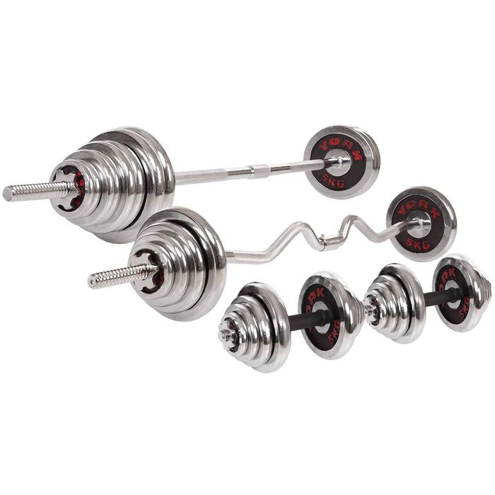 Набір штанга + гантелі 55кг