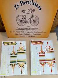 Autocolante bicicleta pasteleira ye ye / Clássicas