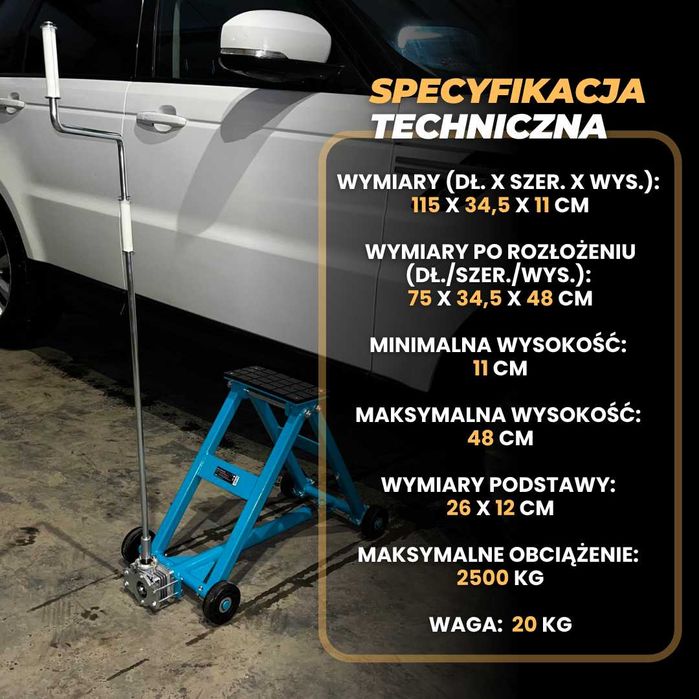 podnośnik samochodowy nożycowy podnośnik samochodowy mobilny 2500 kg