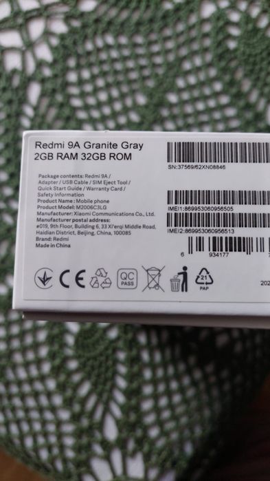Nowy telefon Redmi  9A