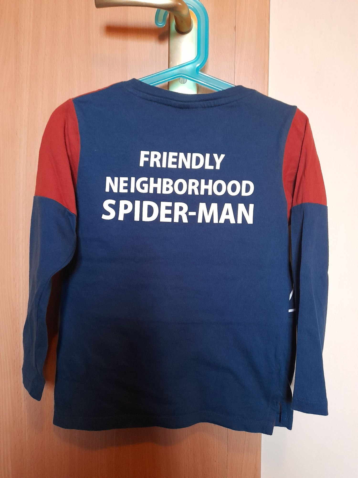 Bluzka Marvel Spiderman dlugi rękaw rozmiar 110