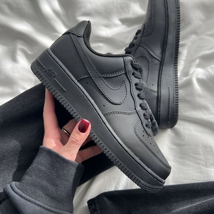 Nike Air Force 1’07 black premium найк аір форс чорні
