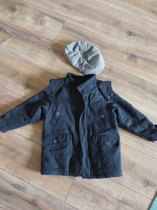 Kurtka zimowa, płaszczyk  Next gratis beret h&m modny chłopiec
