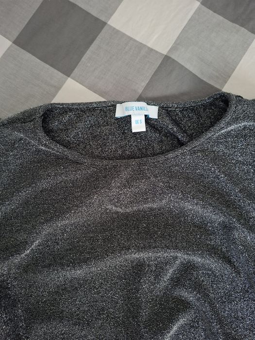Blyszczaca sukienka jakby brokatowa Blue Vanilla S M L