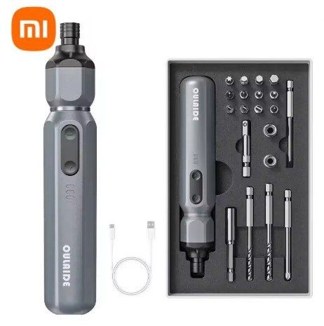 Електрична викрутка OULAIDE (Xiaomi) з набором біт і свердел