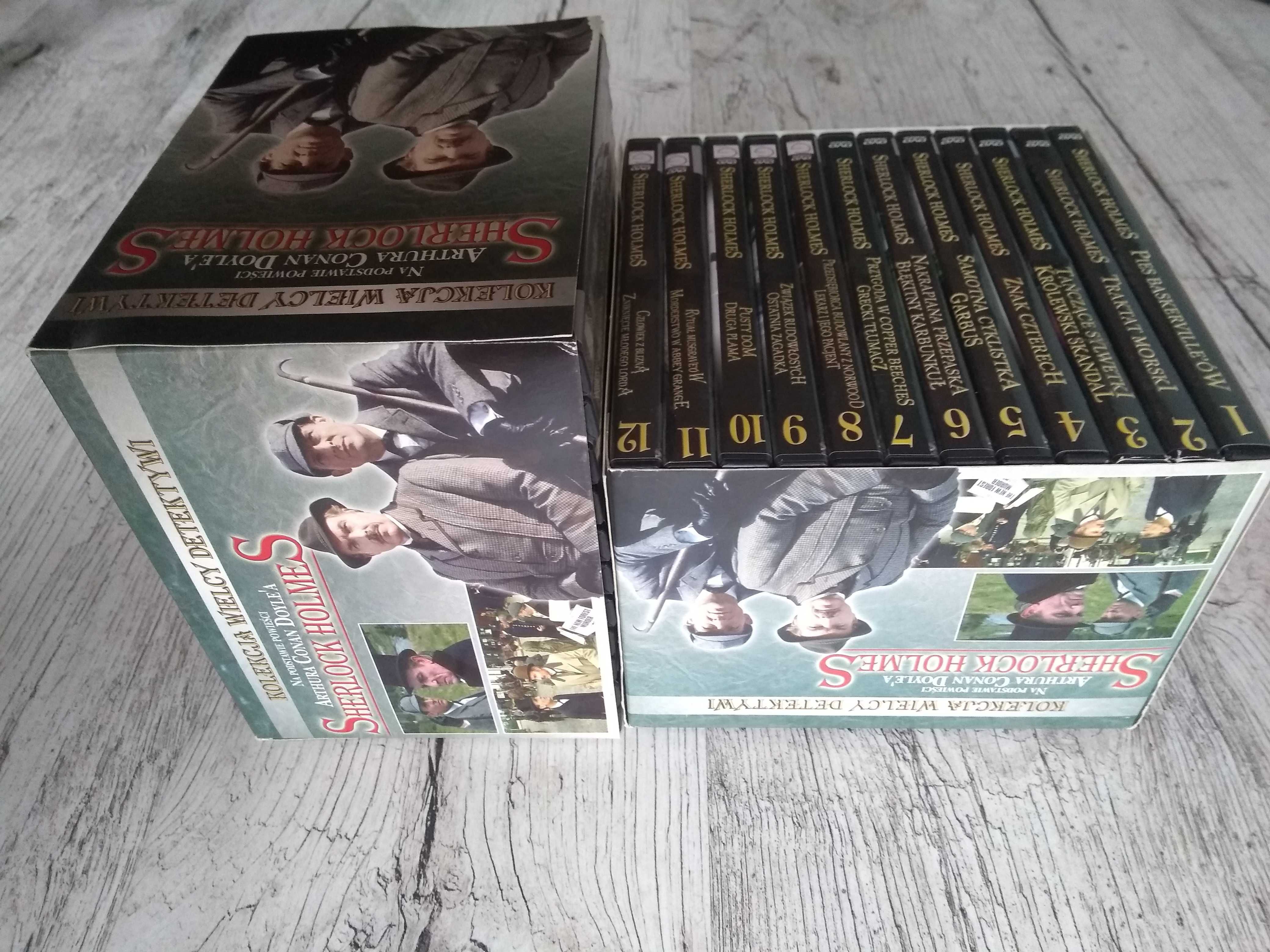 Kolekcja Sherlock Holmes -DVD- box, komplet 27 płyt, polski lektor