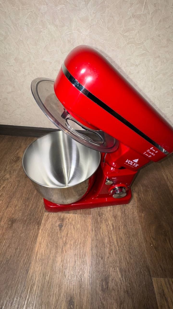 Планетарний міксер Chef Machine VOLYYX 7930 | 5 л | 2200 Вт | Червоний