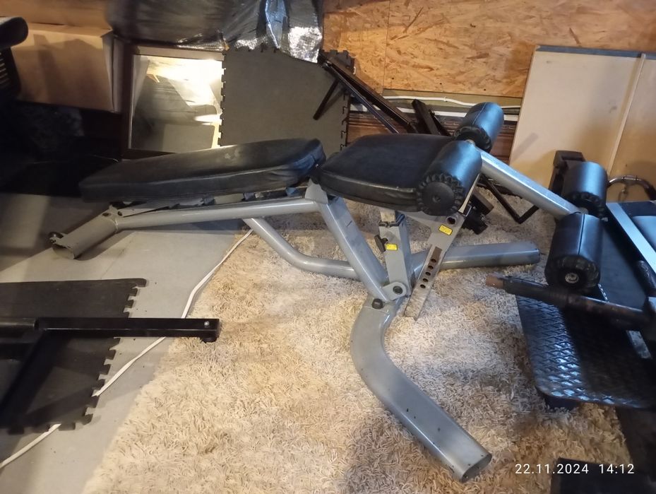 Ławka regulowana ujemna Bauer fitness