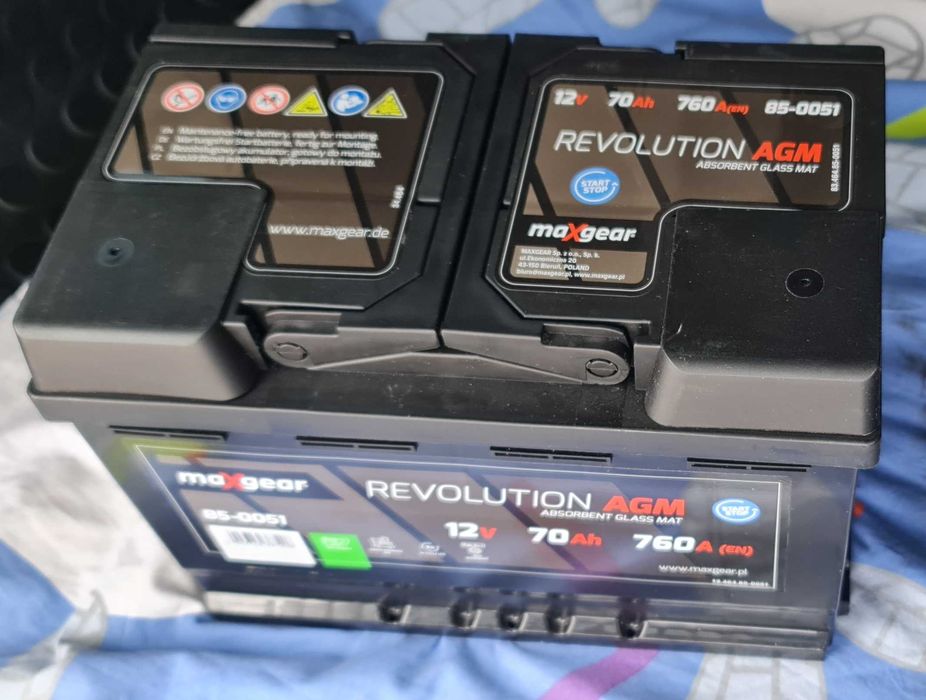 nowy akumulator samochodowy MaxGear Revolution AMG 12V 70Ah Start&Stop