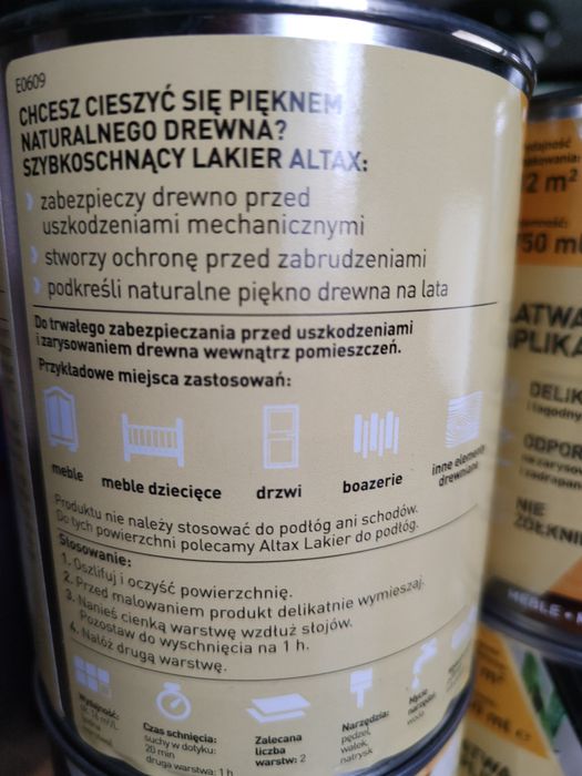 Altax szybkoschnący lakier półmat