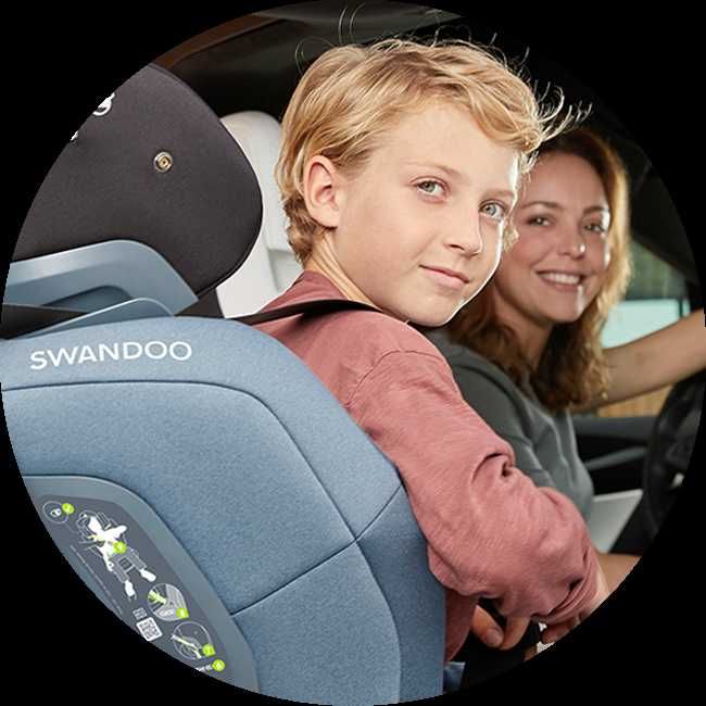 Fotelik samochodowy SWANDOO CHARLIE i-Size 100-150cm 15-36kg RÓŻOWY
