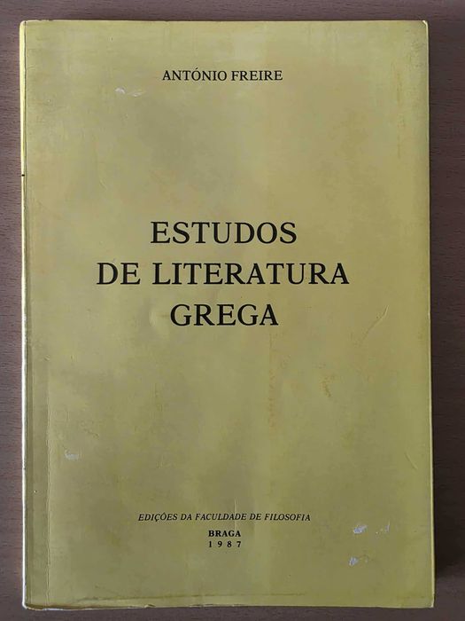 Livro "Estudos de Cultura Grega" de António Freire