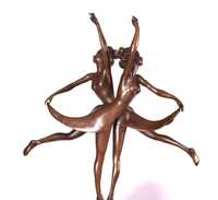 Фигурка Скульптура "Танцующие сестры" Бронза Подпись автора