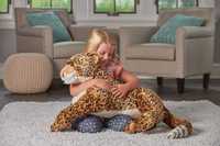 Wild Republic 19798 Jumbo pluszowy Leopard, Cuddlekins, 76 cm