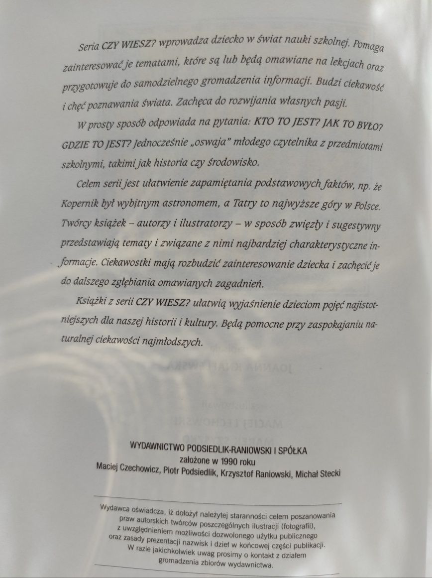 Najciekawsze miejsca w Polsce książka dla dzieci