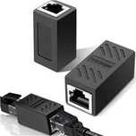 Łącznik adapter RJ45-RJ45 umożliwia podłączenie 2 przewodów Kat 6