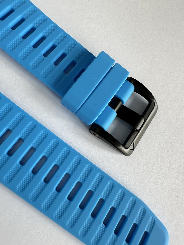 Блакитні силіконові ремінці для Garmin 22 26 мм QuickFit, Fenix Tactix