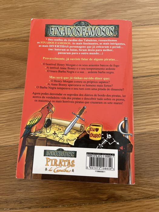 Livro sobre piratas incriveis